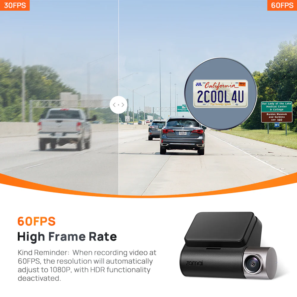 70mai A510 HDR 3K DashCam - Image 5