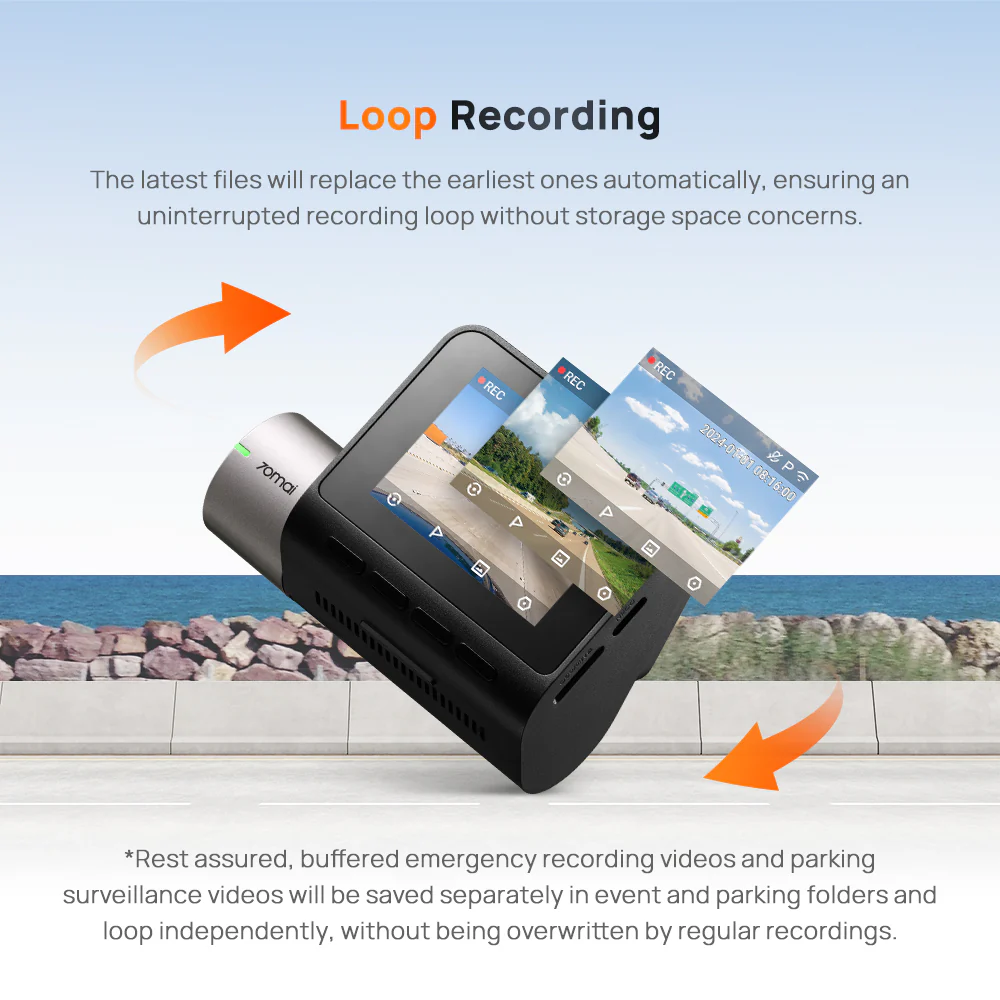 70mai A510 HDR 3K Dual DashCam - Image 10
