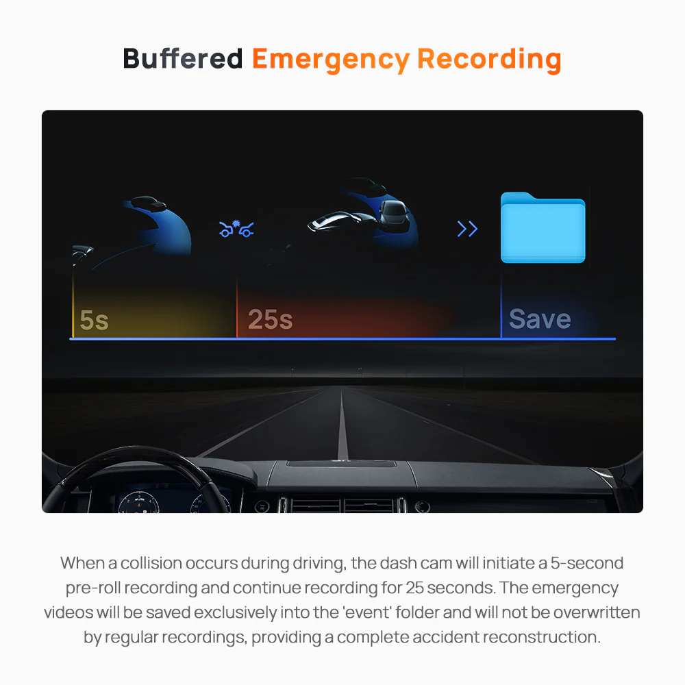 70mai A510 HDR 3K Dual DashCam - Image 7